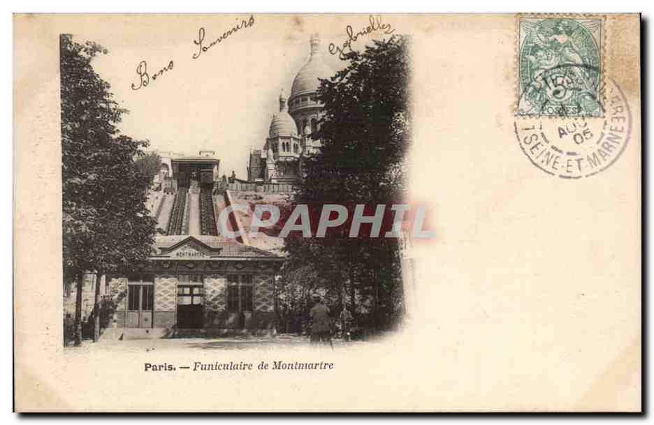 Paris CPA Funiculaire de Montmartre