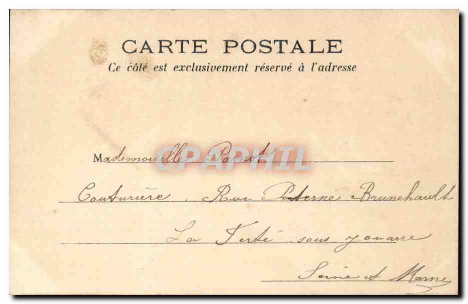 Paris CPA Funiculaire de Montmartre — Rückseite