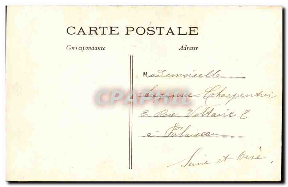 Paris CPA Funiculaire de Montmartre Sacre coeur — Rückseite