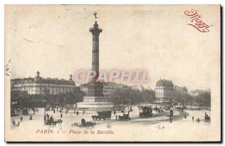 Paris CPA Place de la Bastille
