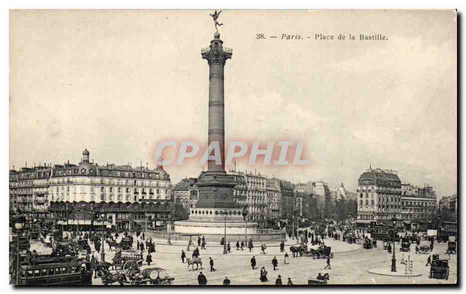 Paris CPA Place de la Bastille