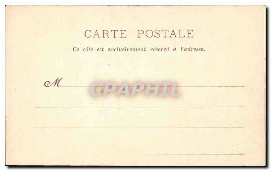 Paris CPA Place de la Bastille — Verso