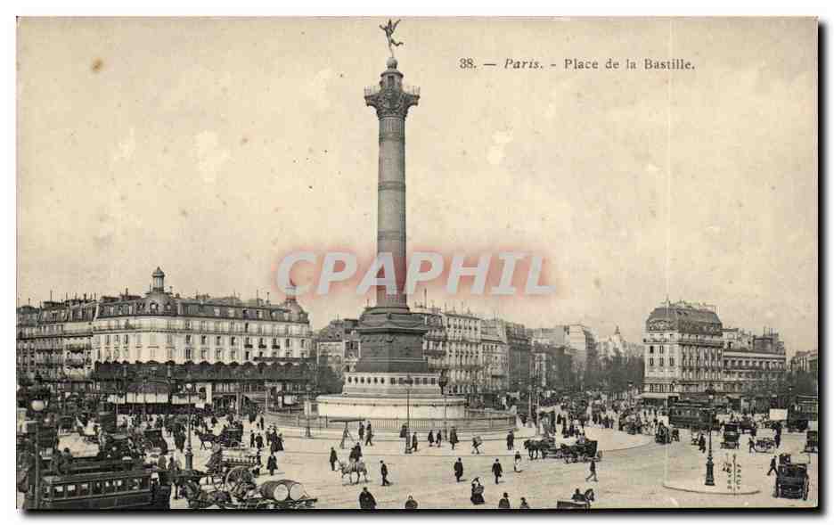 Paris CPA Place de la Bastille