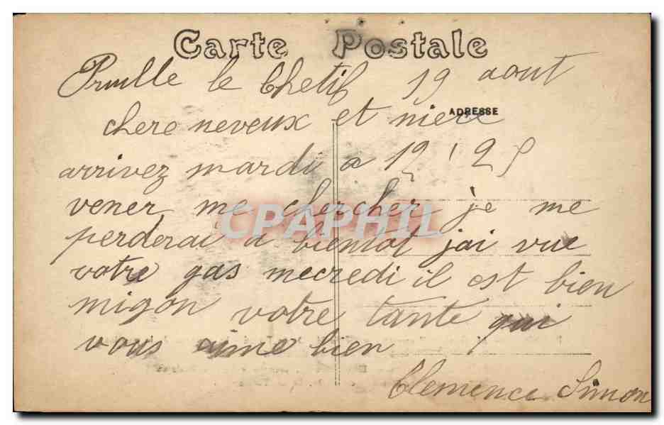 Paris CPA ND de Torce le 2 juillet 1923 Benediction des deux cloches Gaston Bonnery Duchesse de Doudeauville — Rückseite