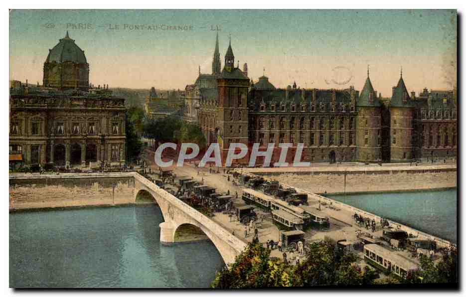 Paris CPA Le pont au change