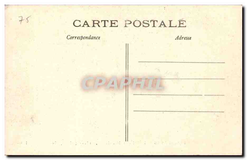 Paris CPA Hotel des Invalides Entree principale — Rückseite