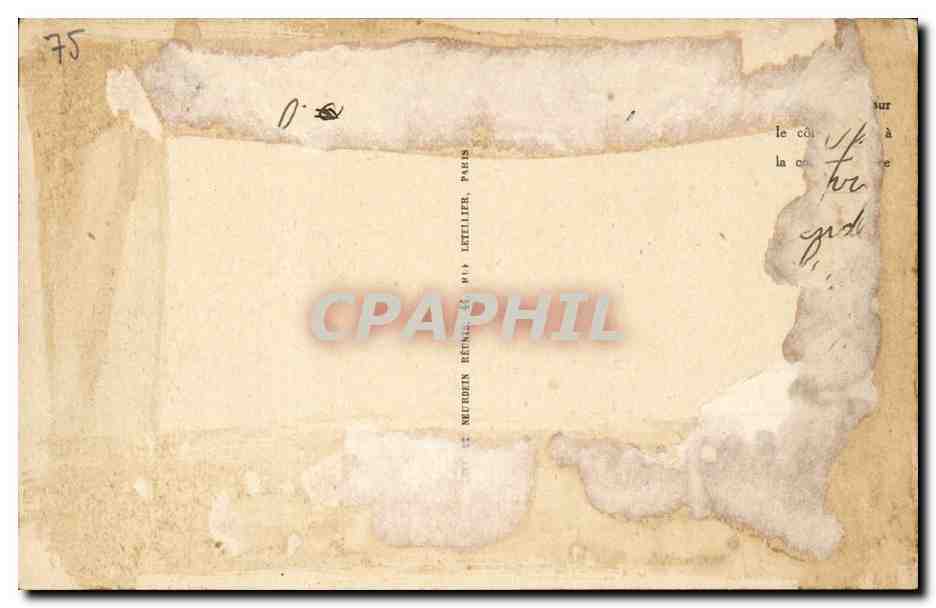 Paris CPA Boulevard des CApucines — Rückseite