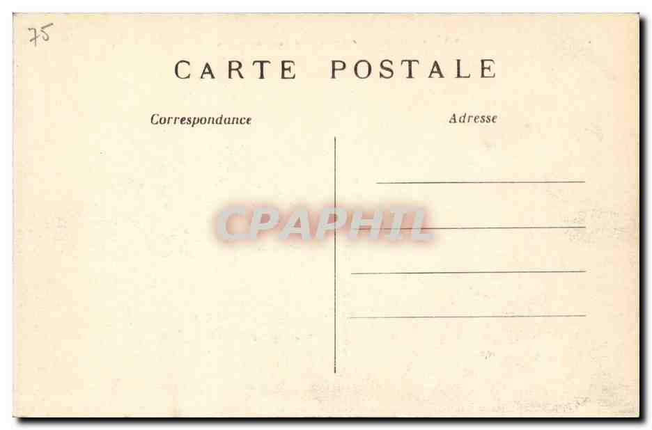 Paris CPA Le boulevard des Capucines — Verso