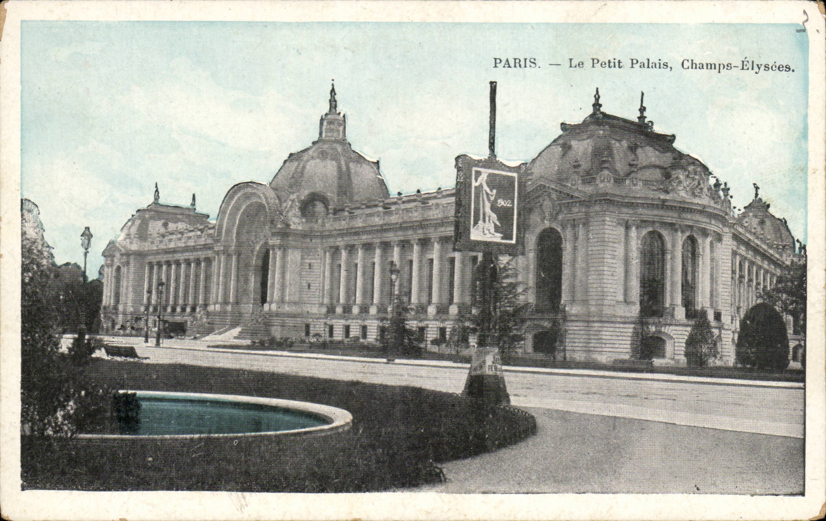 Paris CPA Le petit palais Champs Elysees