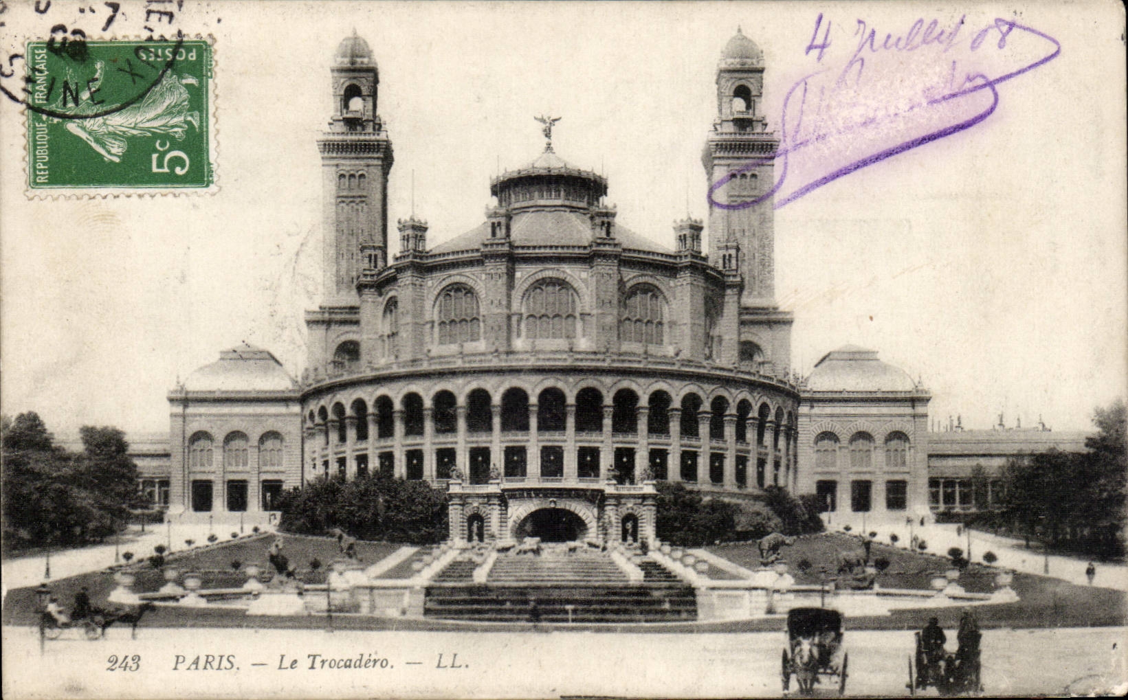 Paris CPA Le Trocadero