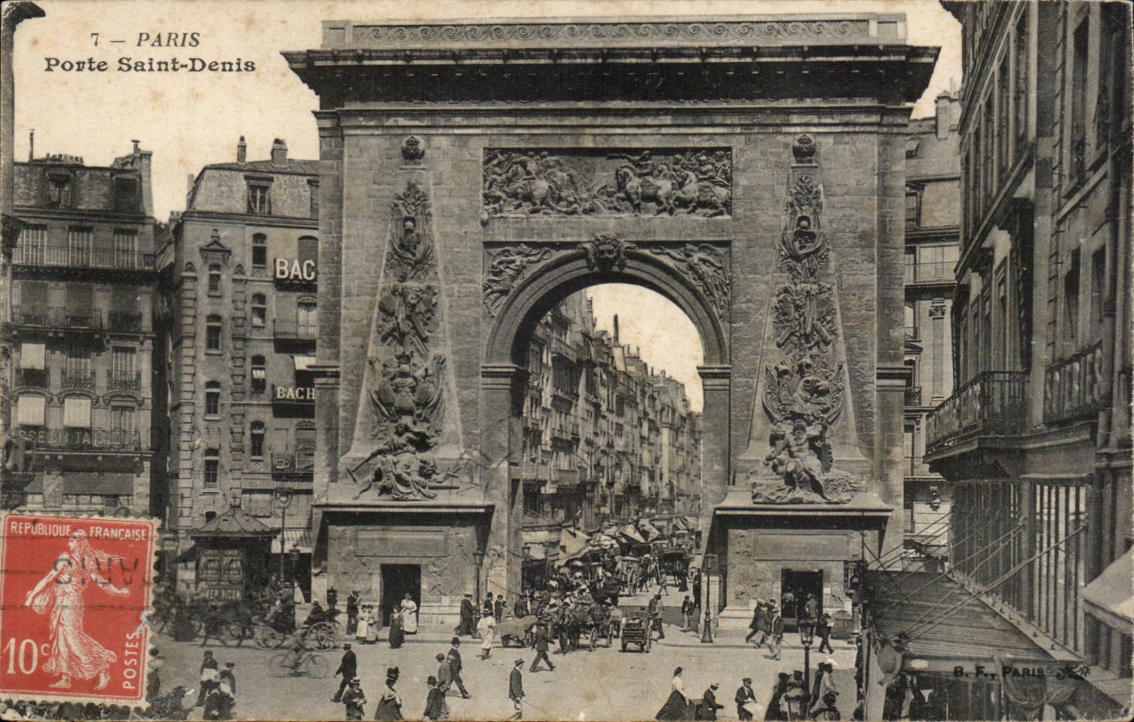 Paris CPA Porte Saint Denis