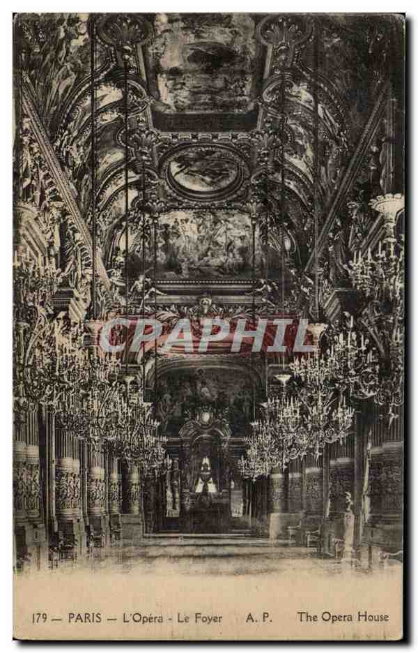 Paris CPA L'opera Le foyer