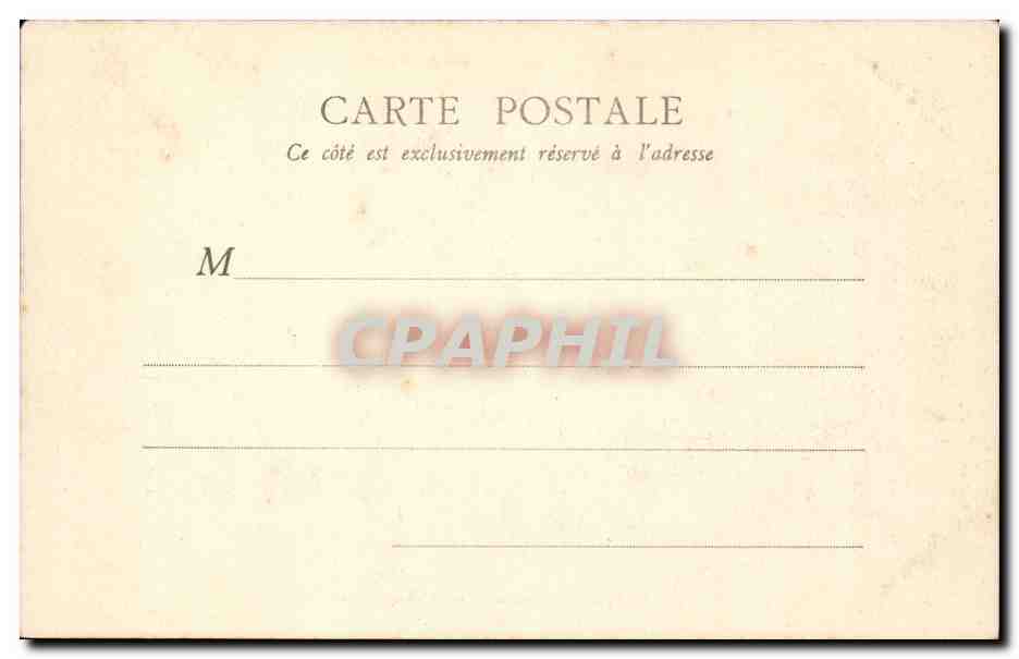 Paris CPA Chambre des Deputes — Rückseite