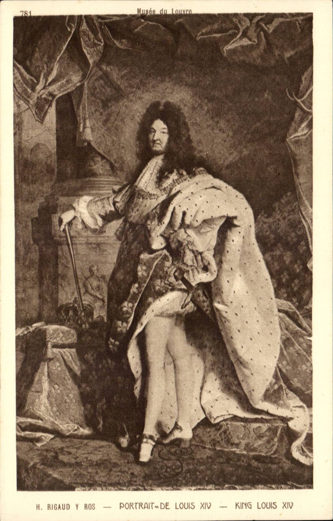 CPA Musee du Louvre Paris Portrait de Louis XIV
