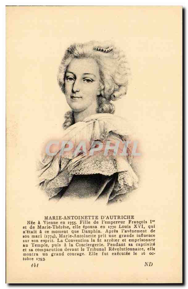 CPA Marie Antoinette de France Reine de france Vienne