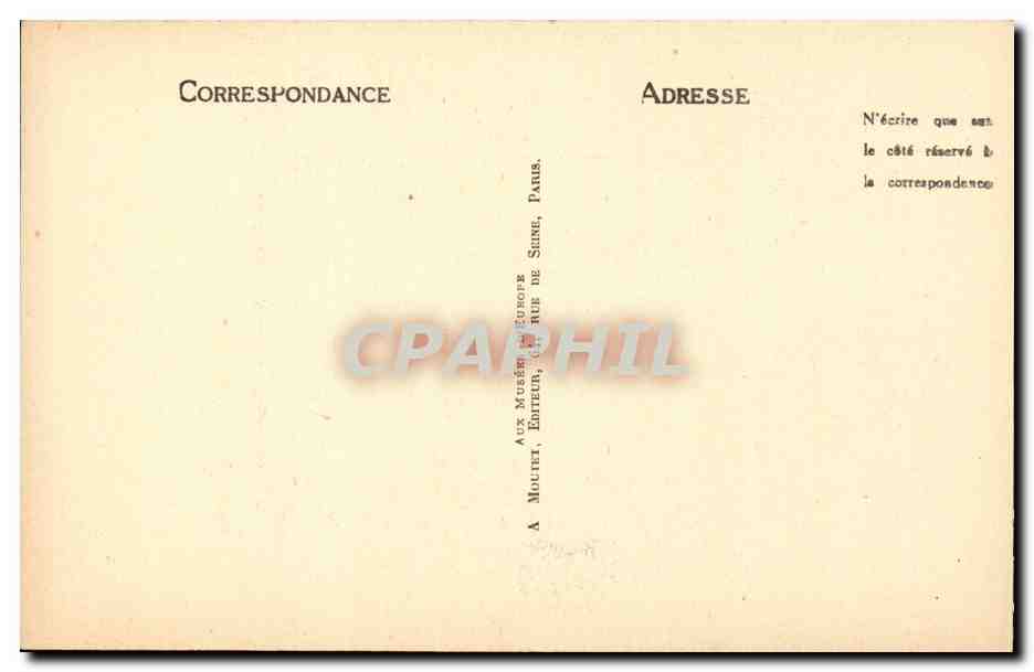 CPA Marie Antoinette de France Reine de france Vienne — Verso