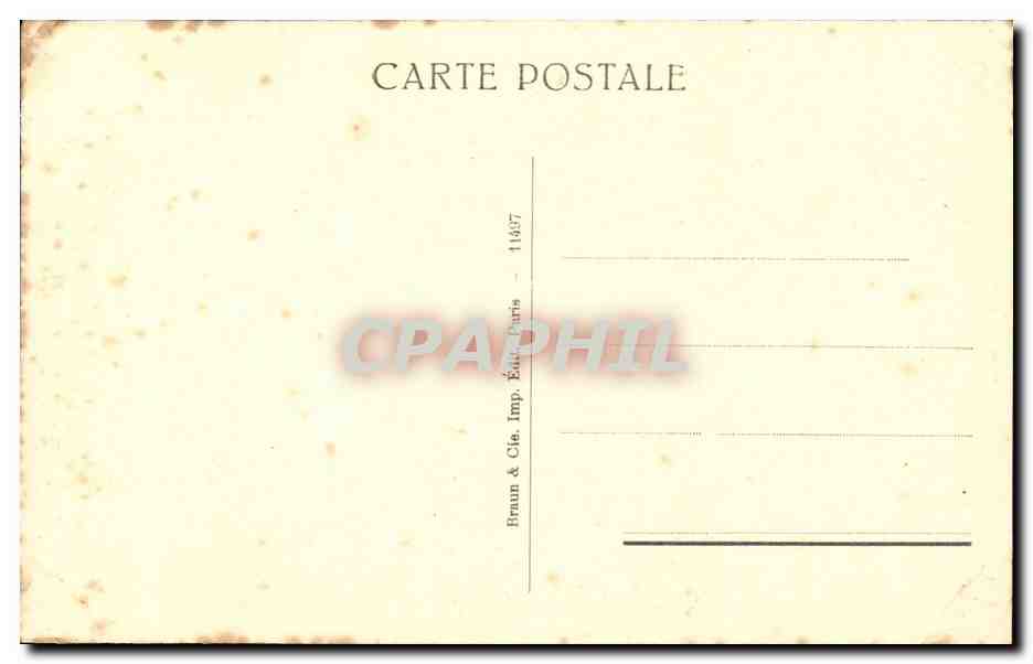 CPA Raffaello Santi Sanzio La vierge au voile Musee du Louvre — Verso