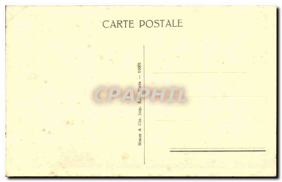 CPA Musee du Louvre paris La Joconde Mona Lisa — Verso