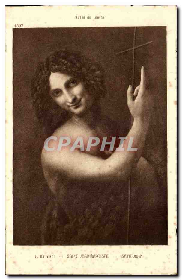 CPA Musee du Louvre paris DA Vinci Saint Jean Baptiste 
