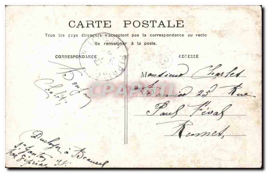 CPA FAntaisie Enfants  — Verso