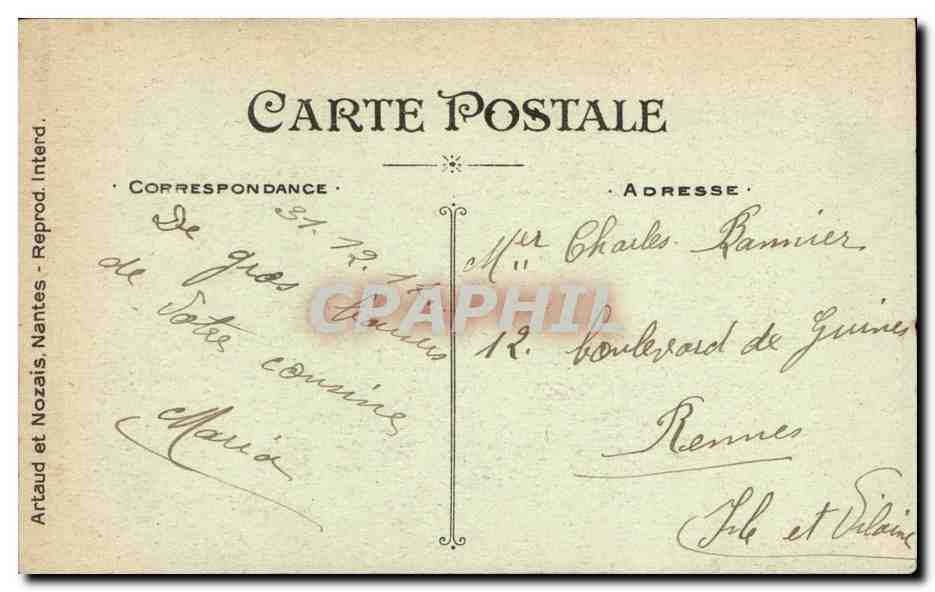 CPA FAntaisie Fleurs Bonne annee — Verso