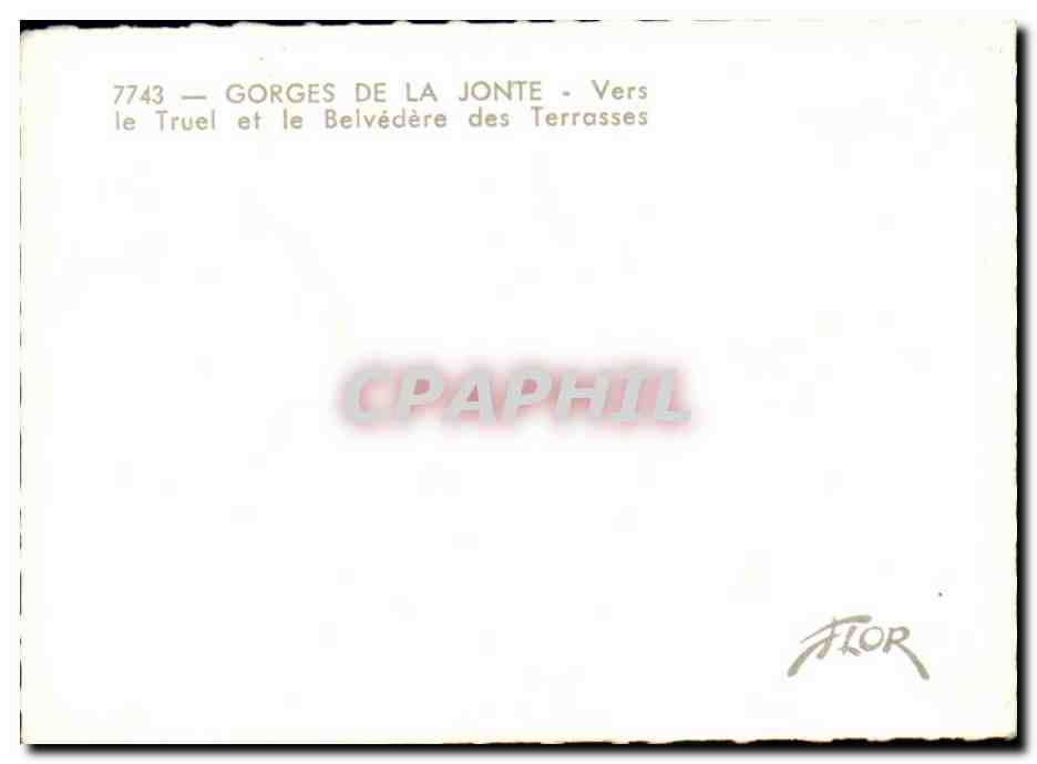 Gorges de la Jonte — Truel et Belvédère des Terrasses — Éditeur FLOR, n° 7743 — Reverso