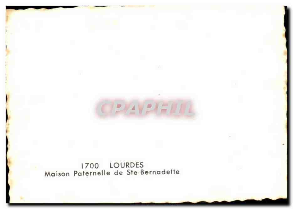CPSM Lourdes maison paternelle de Ste Bernadette — Verso