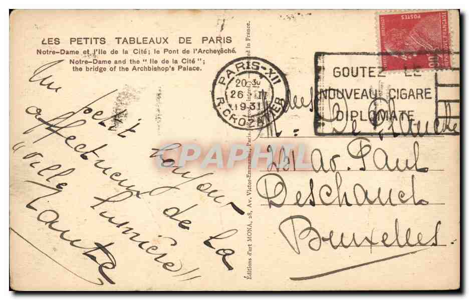 Notre-Dame et l'Île de la Cité — Pont de l'Archevêché — Éditions Mova — Reverso