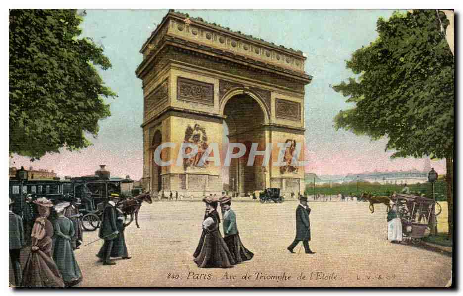 Paris CPA Arc de triomphe de l''etoile