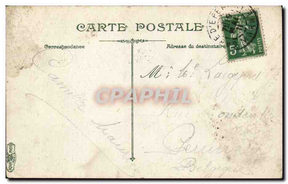 Paris CPA Arc de triomphe de l''etoile — Verso