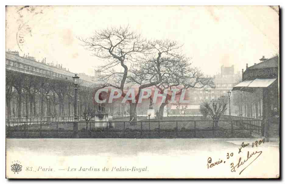 Paris CPA Les jardins du Palais Royal