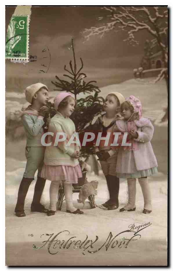 CPA Fantaisie Enfants Heureux Noel Christmas