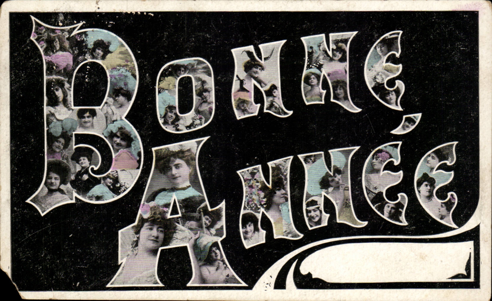 CPA Fantaisie Femme Bonne annee