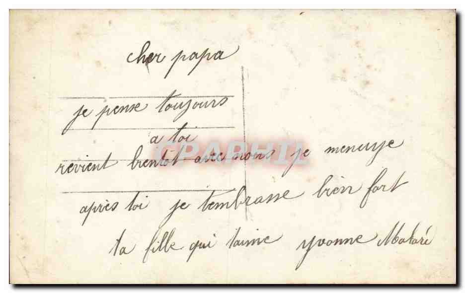 CPA Fantaisie Enfant Priere — Rückseite