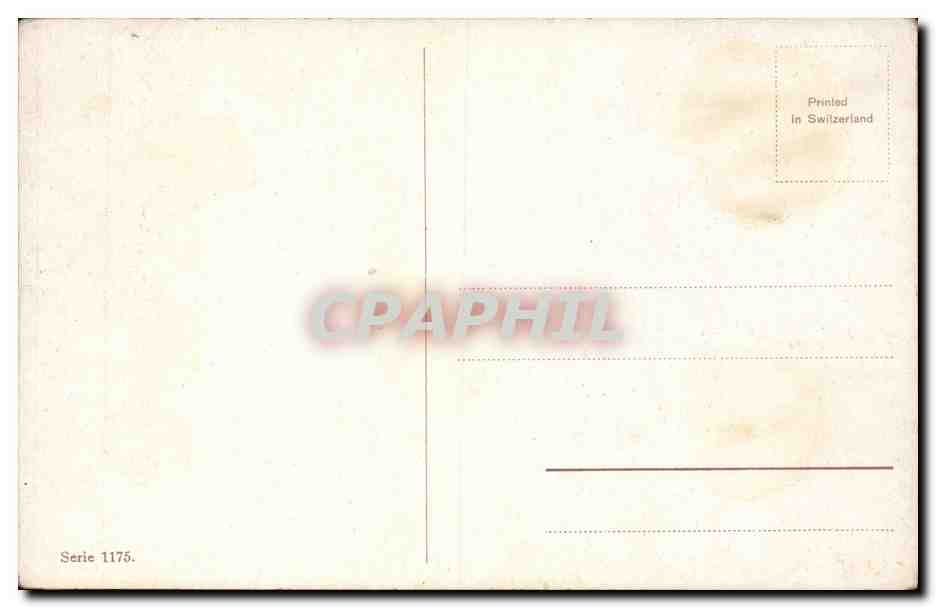 CPA Fantaisie Paysage Poules — Rückseite