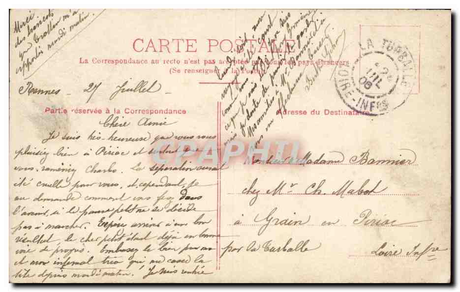 CPA Fantaisie Enfant — Verso