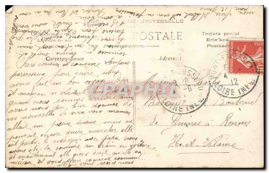 CPA Fantaisie Enfant — Rückseite