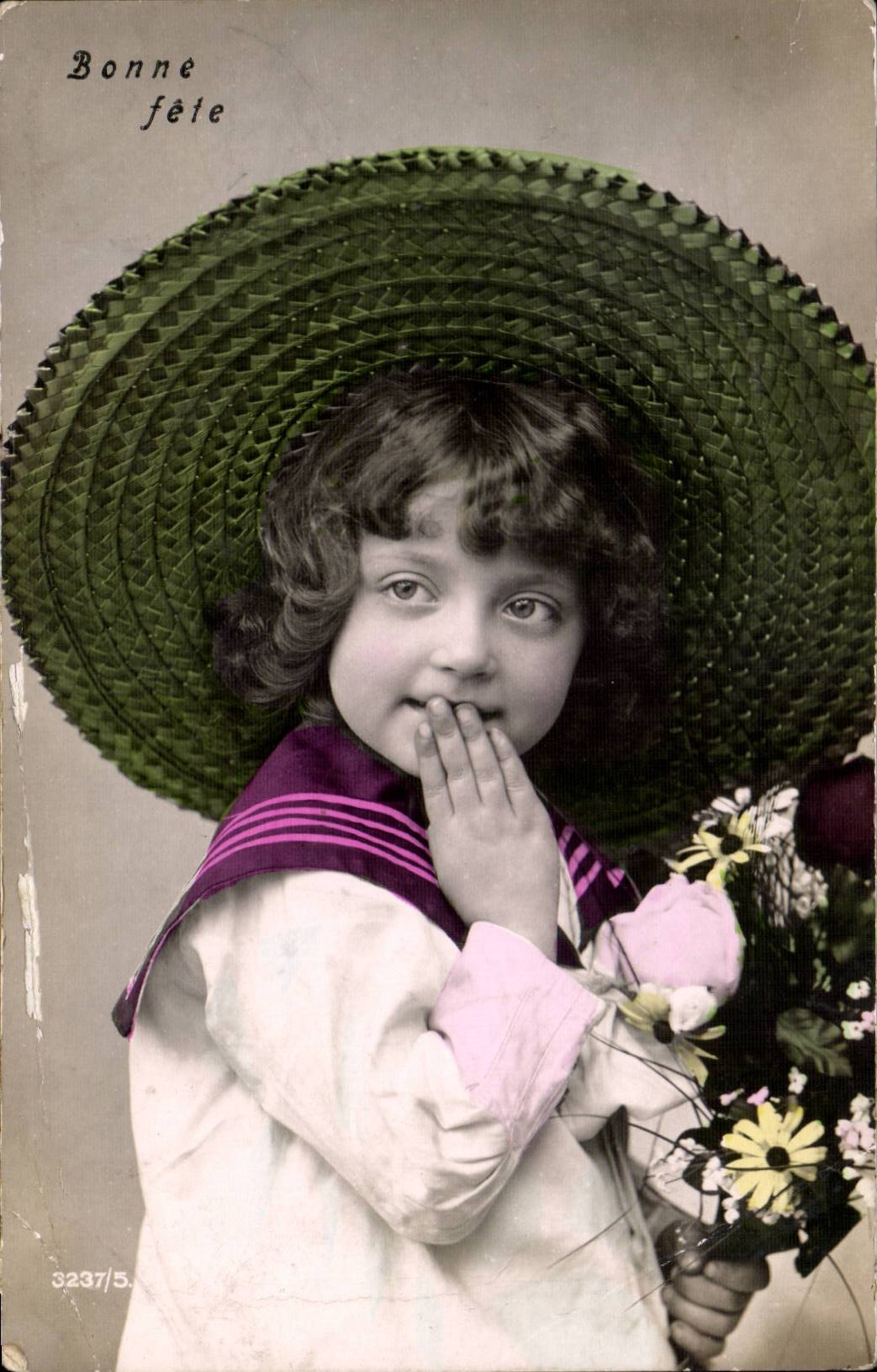 CPA Fantaisie Enfant Bonne fete