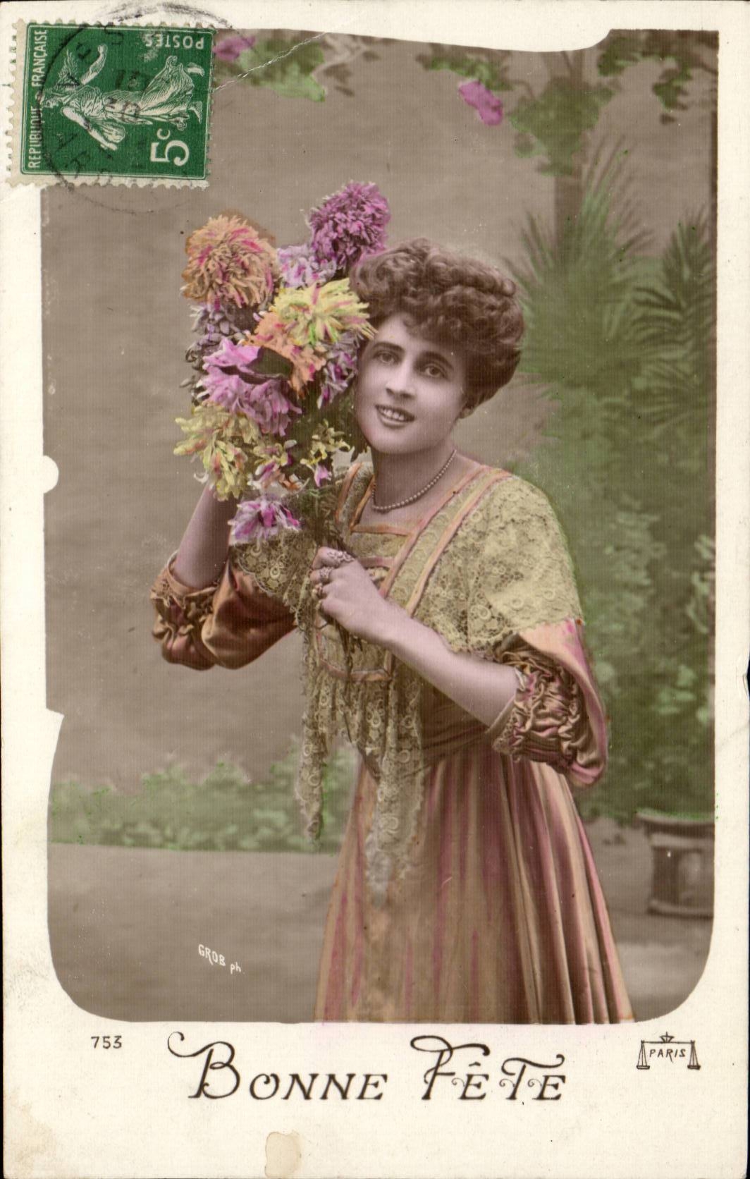 CPA Fantaisie Femme