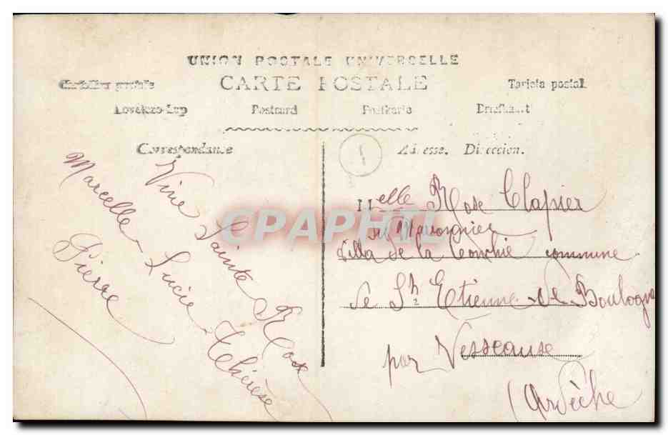 CPA Fantaisie Femme — Rückseite