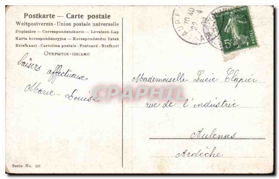 CPA Fantaisie Enfant — Rückseite