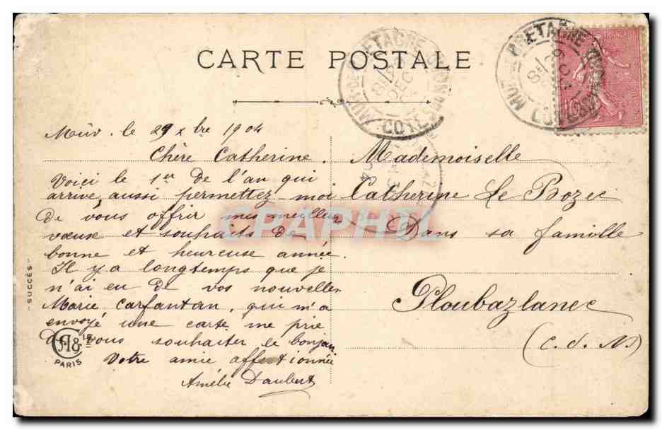 CPA Fantaisie Enfants — Verso
