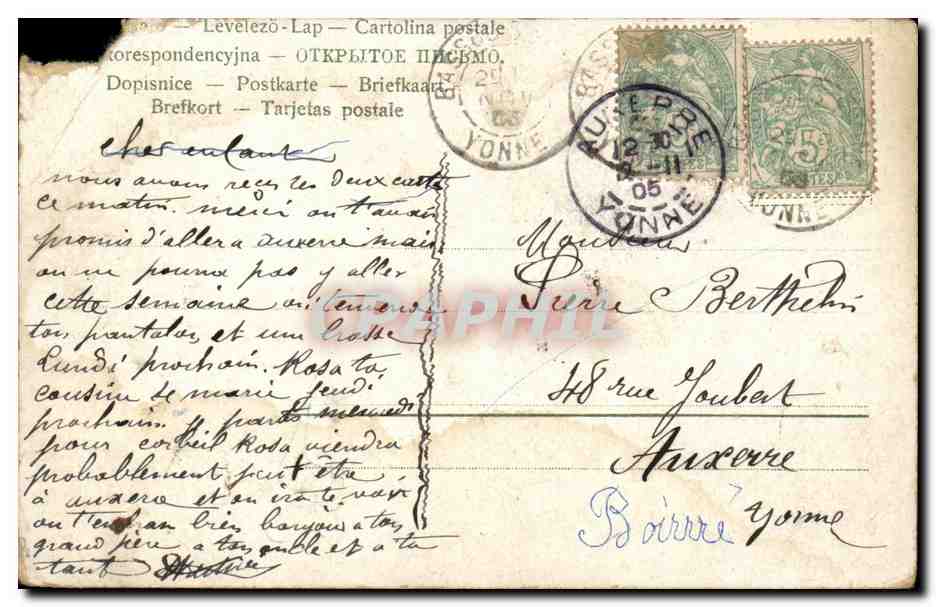 CPA Fantaisie Enfants — Rückseite