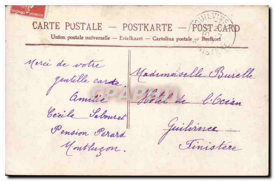 CPA Fantaisie Enfant — Rückseite