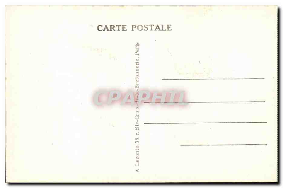 Paris CPA Porte St Denis  — Rückseite