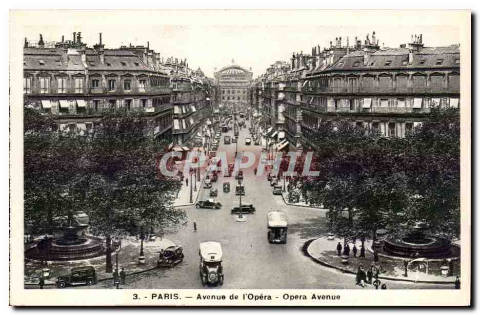 Paris CPA Avenue de l'opera 