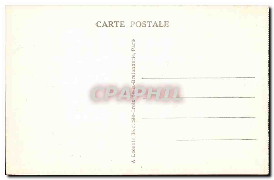 Paris CPA Avenue de l'opera  — Rückseite