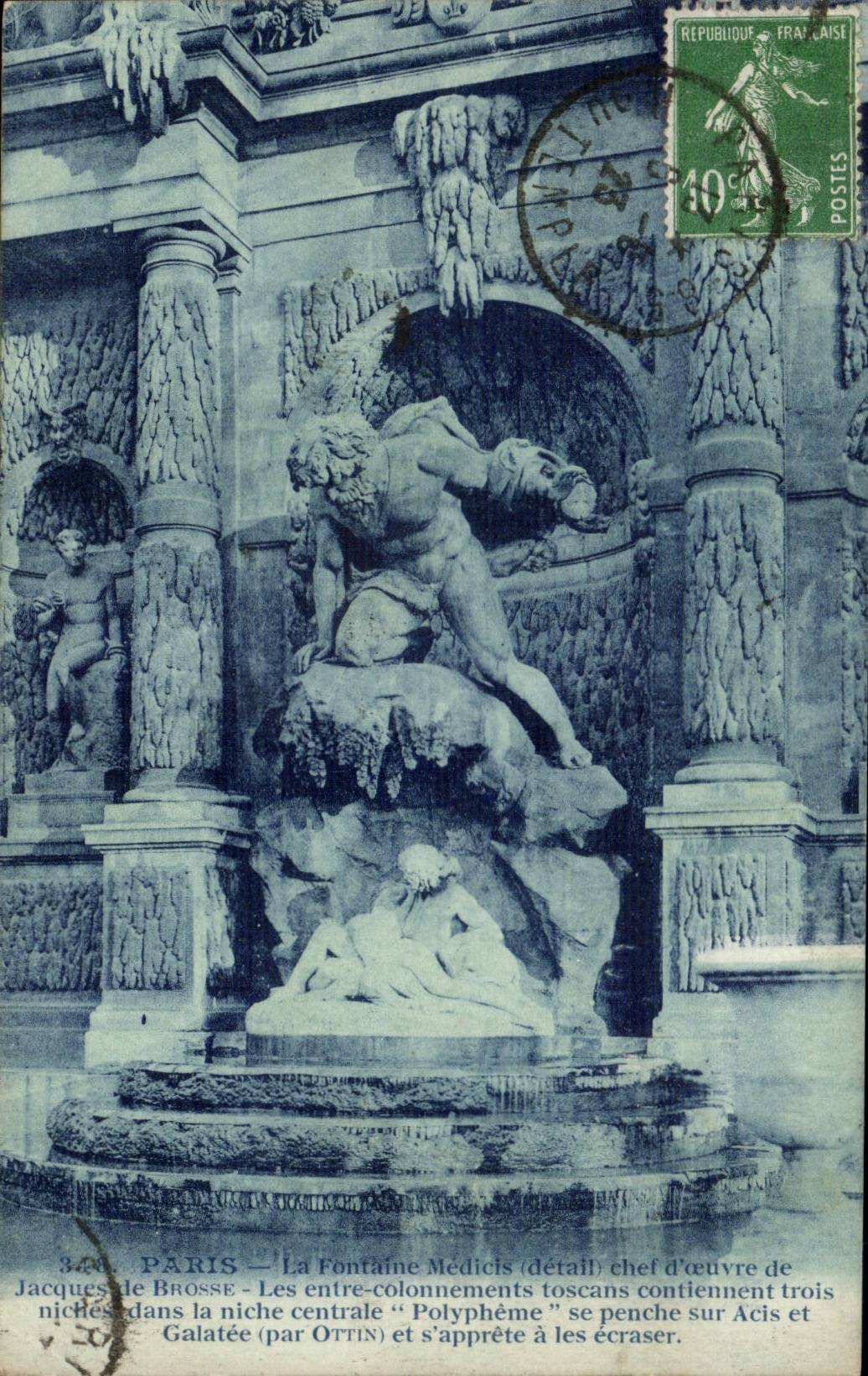 Paris CPA Fontaine Medicis