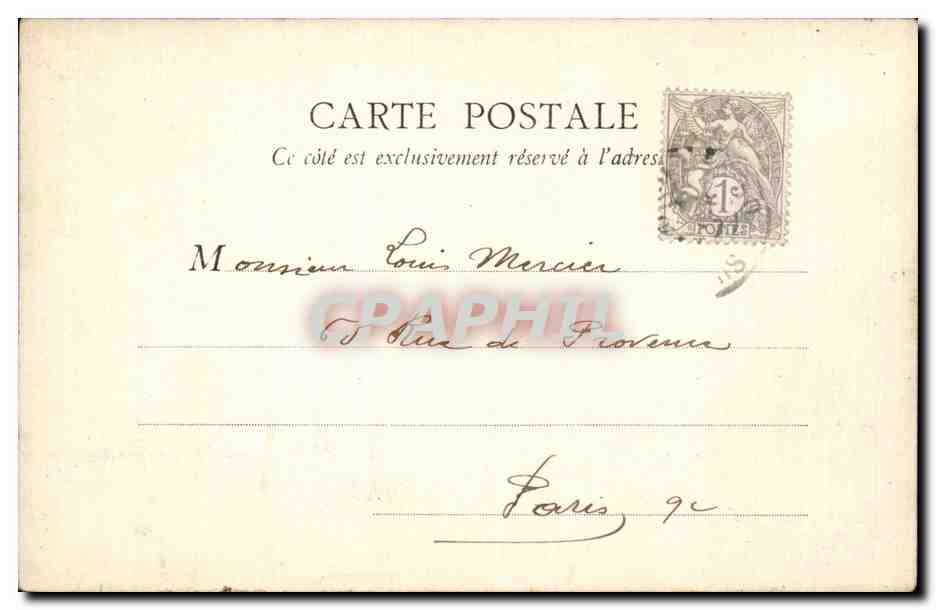 Paris CPA Eglise de la Trinite — Rückseite