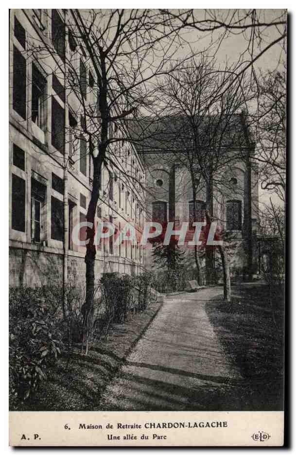 Paris CPA Maison de retraite de Chardon Lagache Une allee du parc